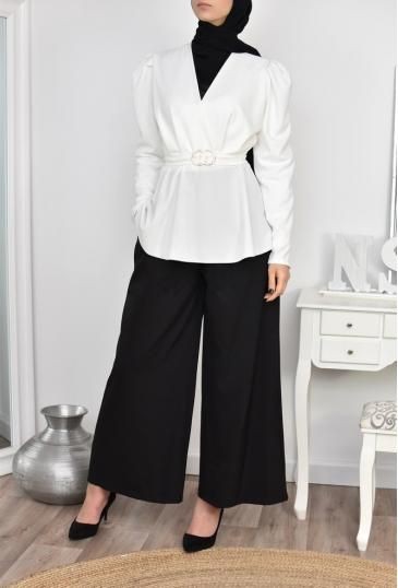 style kulot hijab, celana kulot bahan polyester